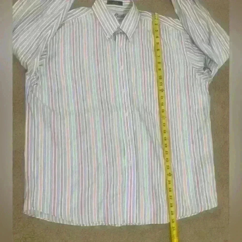 Alan Flusser Men’s XL Multicolor Striped Long Sleeve - Picture 7 of 8